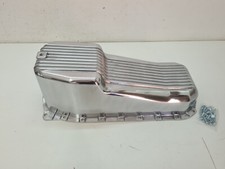 Ölwanne Aluminium poliert , Smallblock Chevy, 1986-up ,Chevrolet, finned,8444