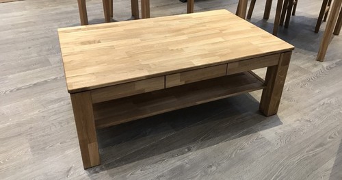 Couchtisch eiche massiv - massiv, geölt