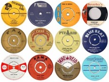 Reggae Record Labels x12 50mm