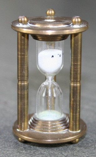 Miniatur sanduhr aus messing - sanduhr,