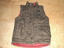 Coole Jungen Wende Weste Steppweste von Jeep Größe 128 mit Kompass