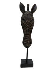 groß Deko Figur Zebra Kopf