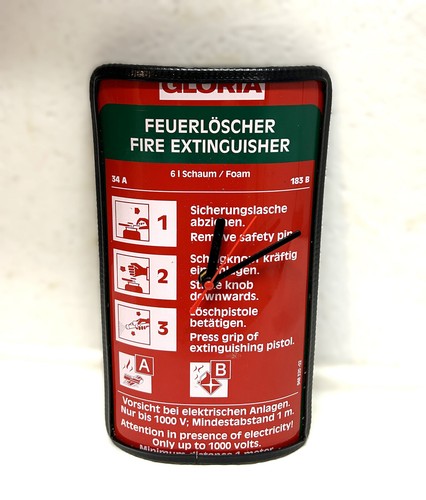 Feuerlöscher uhr feuerwehruhr - uhr,