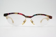 Vintage Brille Swopper 8/4-84 NATURHORN Mehrfarbig Braun Halbrand Brillengestell