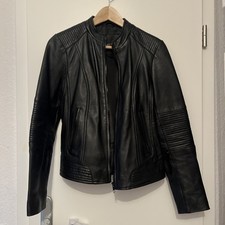 Lederjacke, Gr M, Schwarz