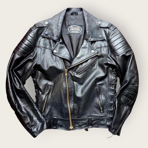 Herren lederjacke biker