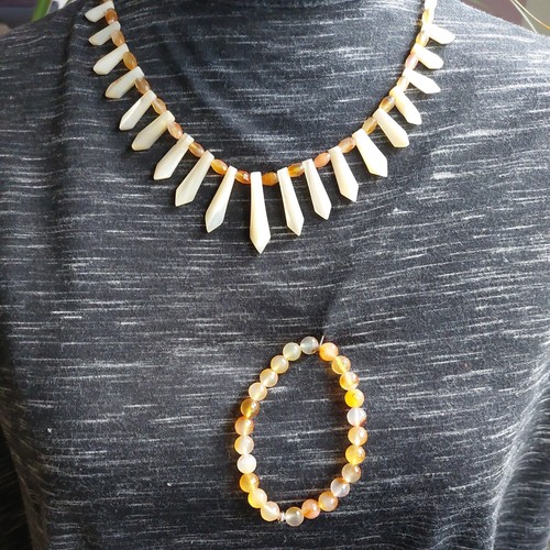 Citrin armband und - und, kette
