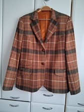 Damen tweed blazer wollblazer - tweed,