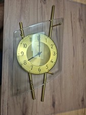 Wanduhr Gold AMS Funkuhr