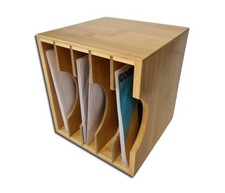 Single Schallplatten Box Bambus