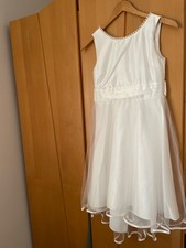 Kleid Gr: 140 /152 mit Perlen