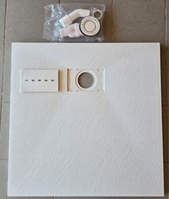 Duschtasse, 3cm Dicke, Duschwanne, schneidbar, 80x80, 90x90, mit Ablaufganitur