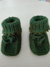 Babyschuhe, gestrickte Socken Wollsocken Stricksocken Angora 