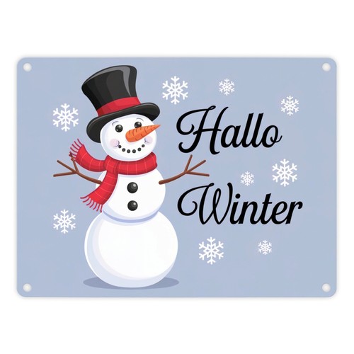 Fröhlicher schneemann hallo - fröhlicher,