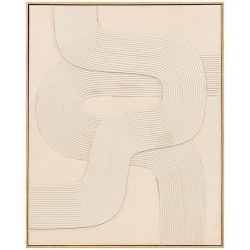 Relief wandbild beige - relief,
