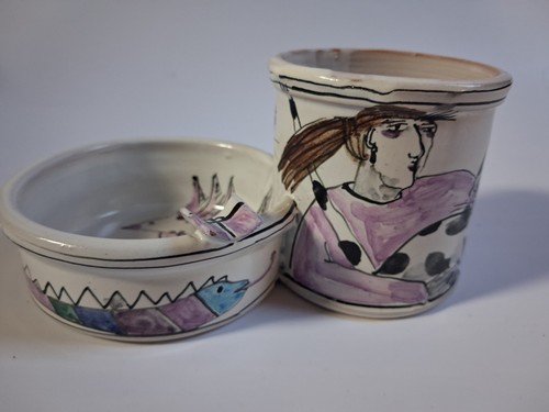 Vintage handbemalter - -,