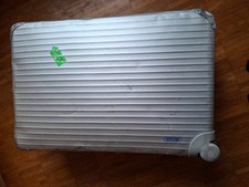 RIMOWA Silver Integral Alu Koffer, ca. 78cm×54cm×27cm, gebraucht, mit 2 Rollen