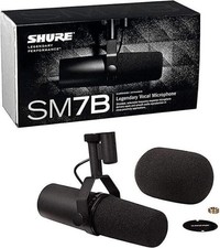 Shure SM7B Cardioid Dynamic Vocal Mikrofon Schwarz Originalverpackung  NEU