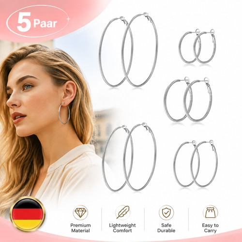 Herren damen ohrring set - herren,