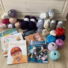 Großes Baby-Paket Häkeln Bücher Wolle Garn