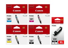Tintenpatrone für Canon PGI-580, PGI-580XL & CLI-581, CLI-581XL, Canon Pixma SET