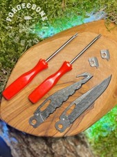 Fur Leatherman Wave Plus Charge Plus TTI Ersatz VG10 Stahl Damast messer Schwarz