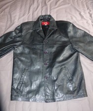 Unisex Lederjacke, schwarz, Gr. S