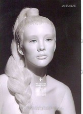 Original New John Nissen Katalog Prospekt Schaufensterpuppe Makeup Wigs