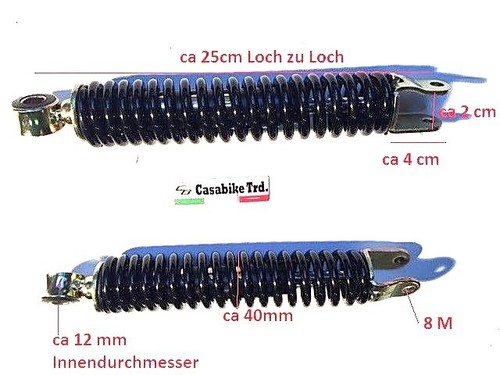 Federbein stossdämpfer - 2x,