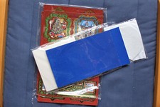 Aufstellkarten Weihnachten Aufleger Rahmen silber-god-foliert Glitzer