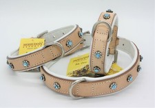 Lederhalsband  Strasshalsband