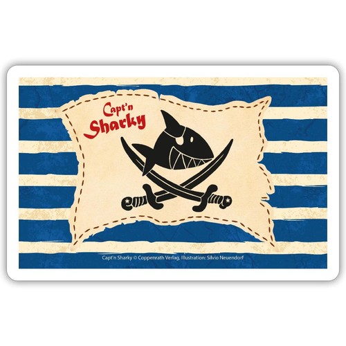 Käpt sharky piratenflagge - käpt'n,