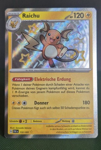 Raichu 132 091 shiny paldeas - raichu,