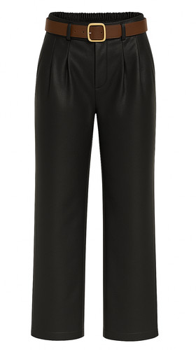 Lederimitathose damen hose aus - damen,