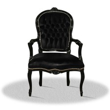 Barock stuhl schwarz gold - barock,