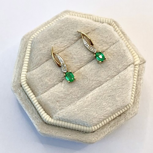 Smaragd diamant kt gold - &,