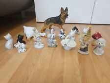 Deko paket, Katzen, Enten, Hunde, Hasen, Schwäne , 34 Verschiedene Figuren 