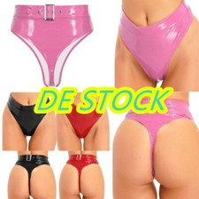 DE Damen Wetlook Slips String