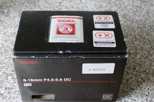 Für Sigma 8-16mm Objektiv -Karton Verpackung -wie Foto -für Pentax