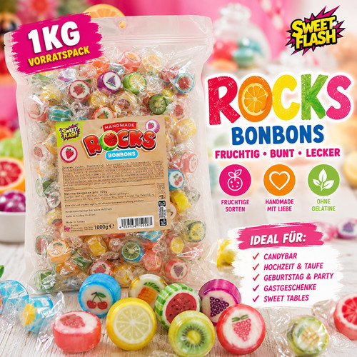 1kg rocks bonbons fruchtmix - 1kg,