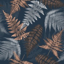 PVC Tischdecke FARN BLAU Wachstuch •Breite & Länge wählbar• grau beige anthrazit