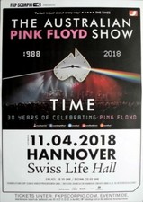 AUSTRALIEN PINK FLOYD SHOW - 2018 - In Concert - Time Tour - Poster - Hannover