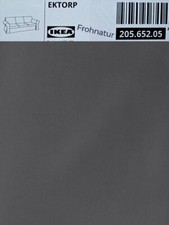 Ikea EKTORP Bezugteile für 3er Sofa Hakebo dunkelgrau 205.652.05 NEU