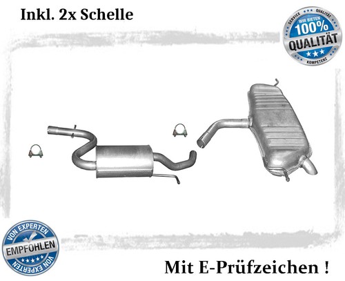 Auspuffanlage für touran - für,
