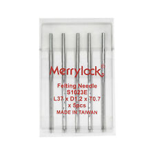 Merrylock Punching Nadeln hart für alle Nadelfilzmaschinen Filzmaschinen 5 Stück