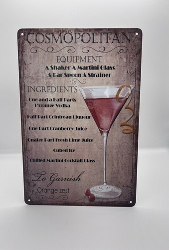 Blechschild cocktail - blechschild,