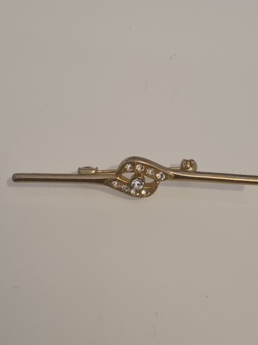 Vintage stabbrosche goldfarben - vintage,