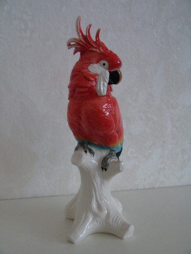 Ens porzellan figur papagei - porzellan,