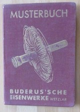 Musterbuch 1936 Buderus Eisenwerke Wetzlar Rohre Formstücke Wasser-Gasleitungen