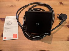 EVOline Square 80 Schuko Einbausteckdose mit USB Ladebuchse + Wireless charging